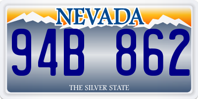 NV license plate 94B862
