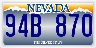 NV license plate 94B870