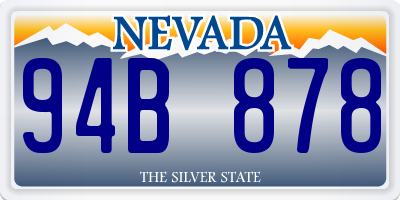 NV license plate 94B878