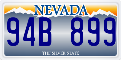 NV license plate 94B899
