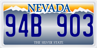NV license plate 94B903