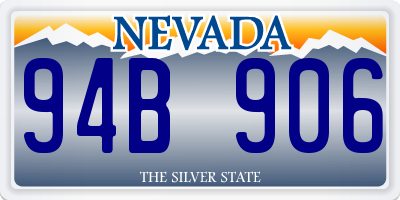 NV license plate 94B906