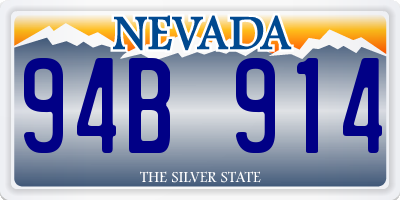 NV license plate 94B914