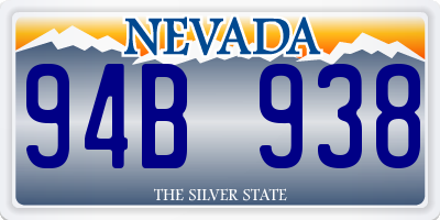 NV license plate 94B938