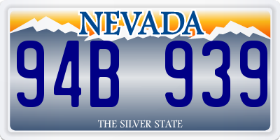 NV license plate 94B939