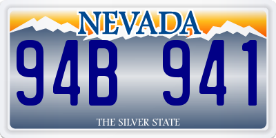 NV license plate 94B941