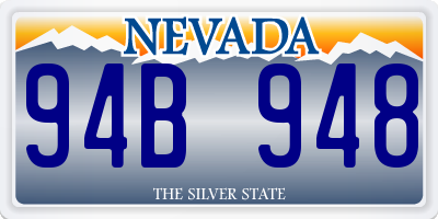 NV license plate 94B948