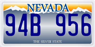 NV license plate 94B956