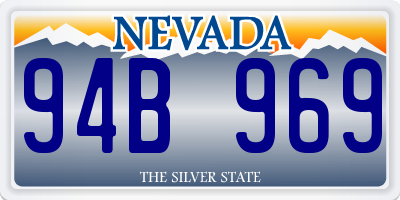 NV license plate 94B969