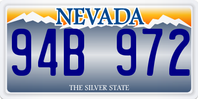 NV license plate 94B972