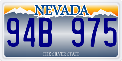 NV license plate 94B975