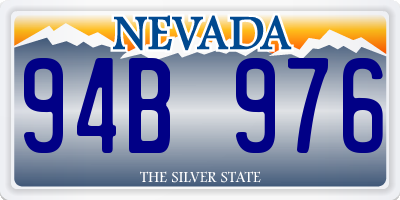 NV license plate 94B976