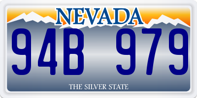 NV license plate 94B979