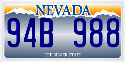 NV license plate 94B988