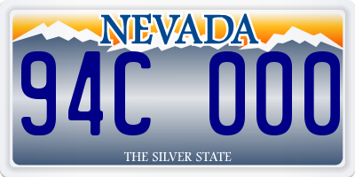 NV license plate 94C000