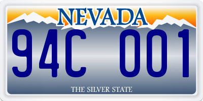 NV license plate 94C001