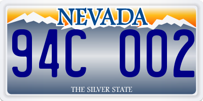 NV license plate 94C002