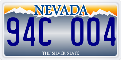 NV license plate 94C004