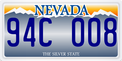 NV license plate 94C008