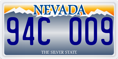 NV license plate 94C009