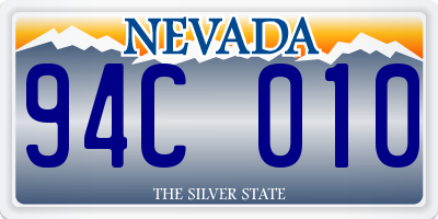 NV license plate 94C010