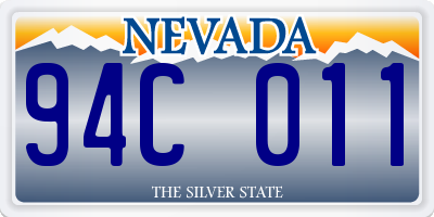 NV license plate 94C011