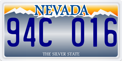 NV license plate 94C016