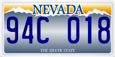 NV license plate 94C018