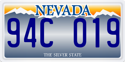 NV license plate 94C019