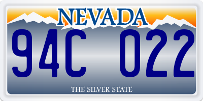 NV license plate 94C022