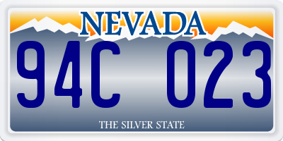 NV license plate 94C023