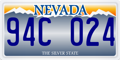 NV license plate 94C024