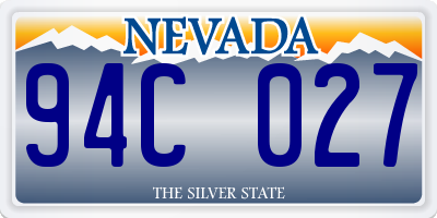 NV license plate 94C027