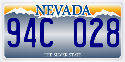 NV license plate 94C028