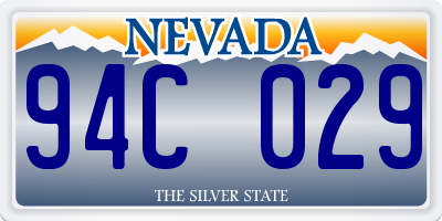 NV license plate 94C029