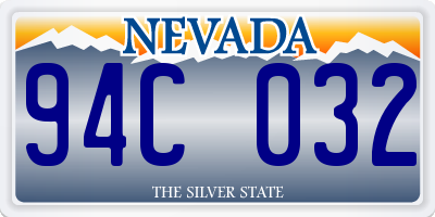 NV license plate 94C032