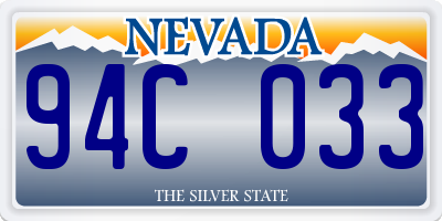 NV license plate 94C033