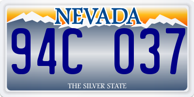 NV license plate 94C037