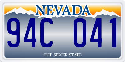 NV license plate 94C041