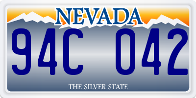 NV license plate 94C042