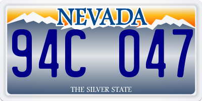 NV license plate 94C047