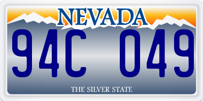 NV license plate 94C049