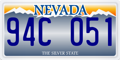 NV license plate 94C051