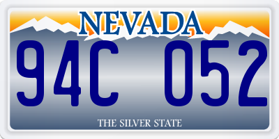 NV license plate 94C052