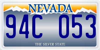 NV license plate 94C053