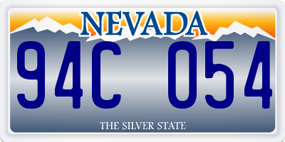 NV license plate 94C054