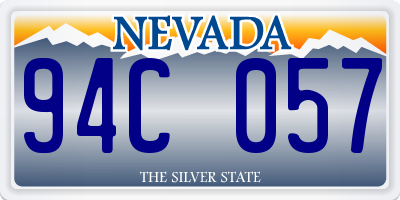 NV license plate 94C057