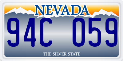 NV license plate 94C059