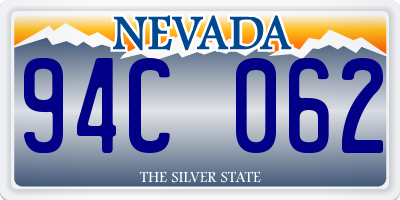 NV license plate 94C062