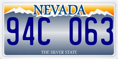 NV license plate 94C063